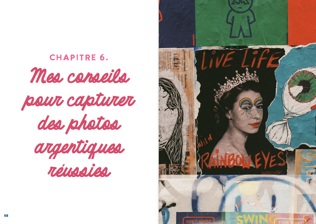 Livre "Argentique Magique" de Shop Magique avec couverture colorée et illustration artistique visible.