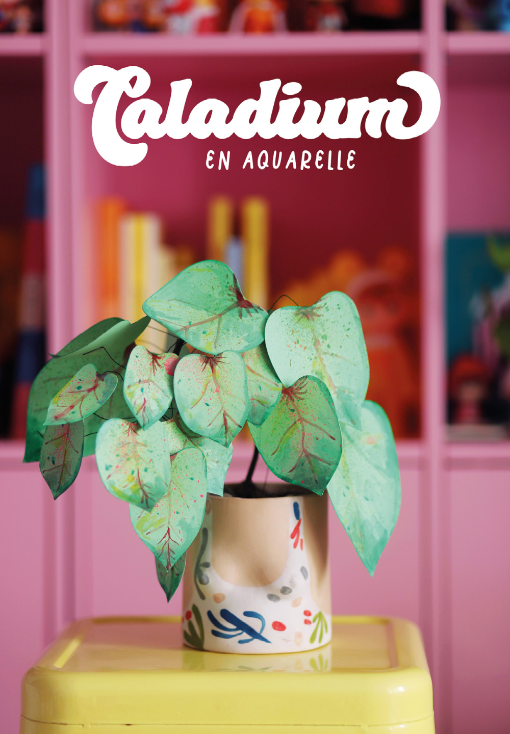 Livre Plantes Crazy de Shop Magique, guide DIY pour créer des fleurs en papier et fils chenille avec instructions illustrées.