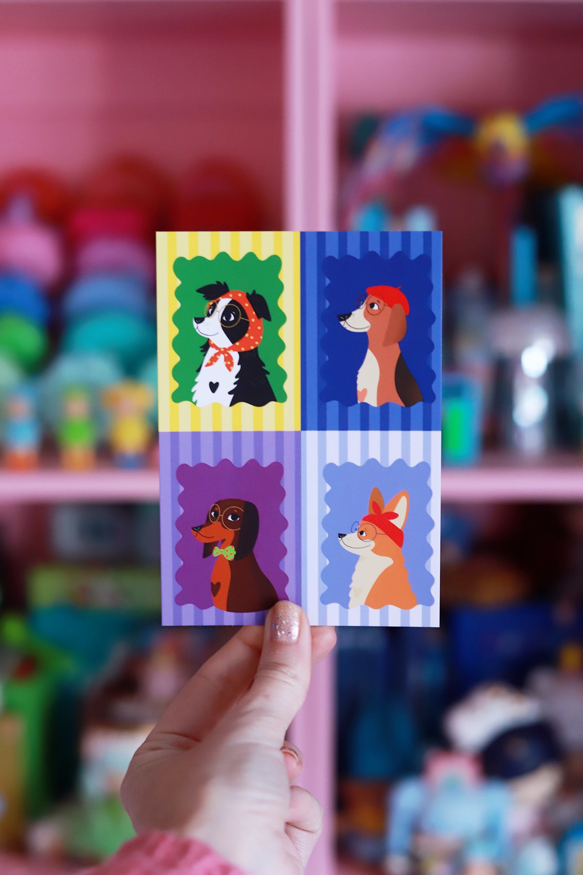 Affiche portrait de chien A4 / Kid collection