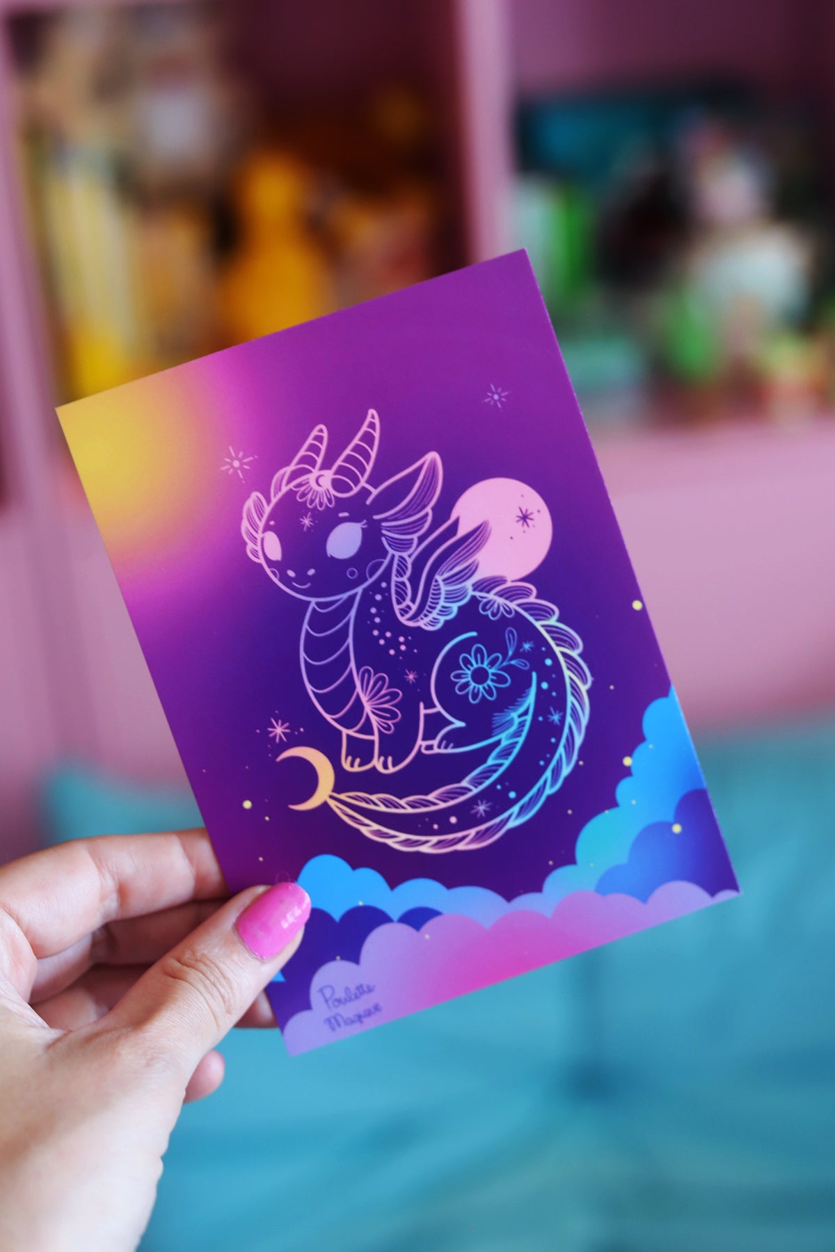 Carte postale Dragon magique