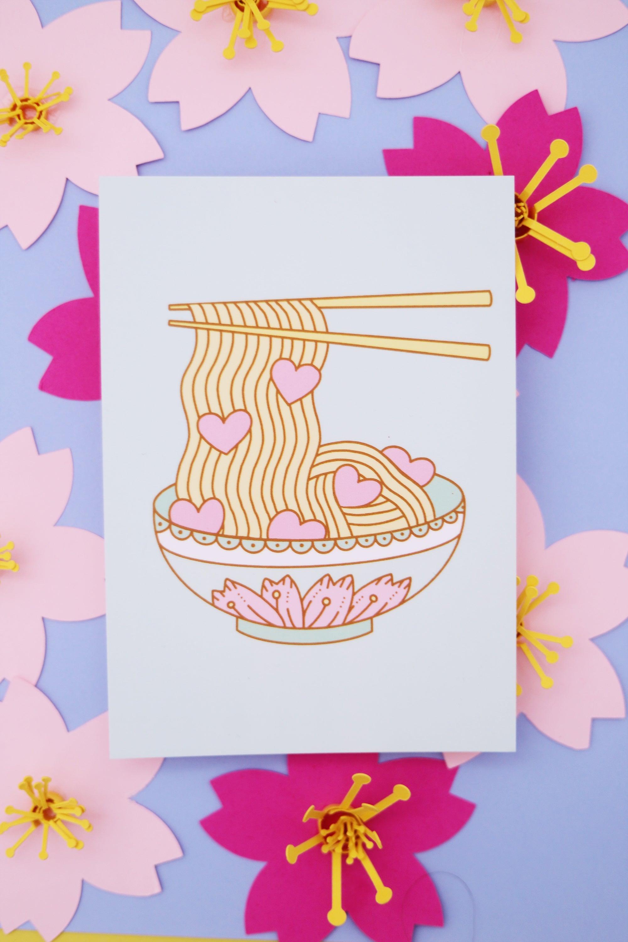 Carte postale Ramen - Shop Magique