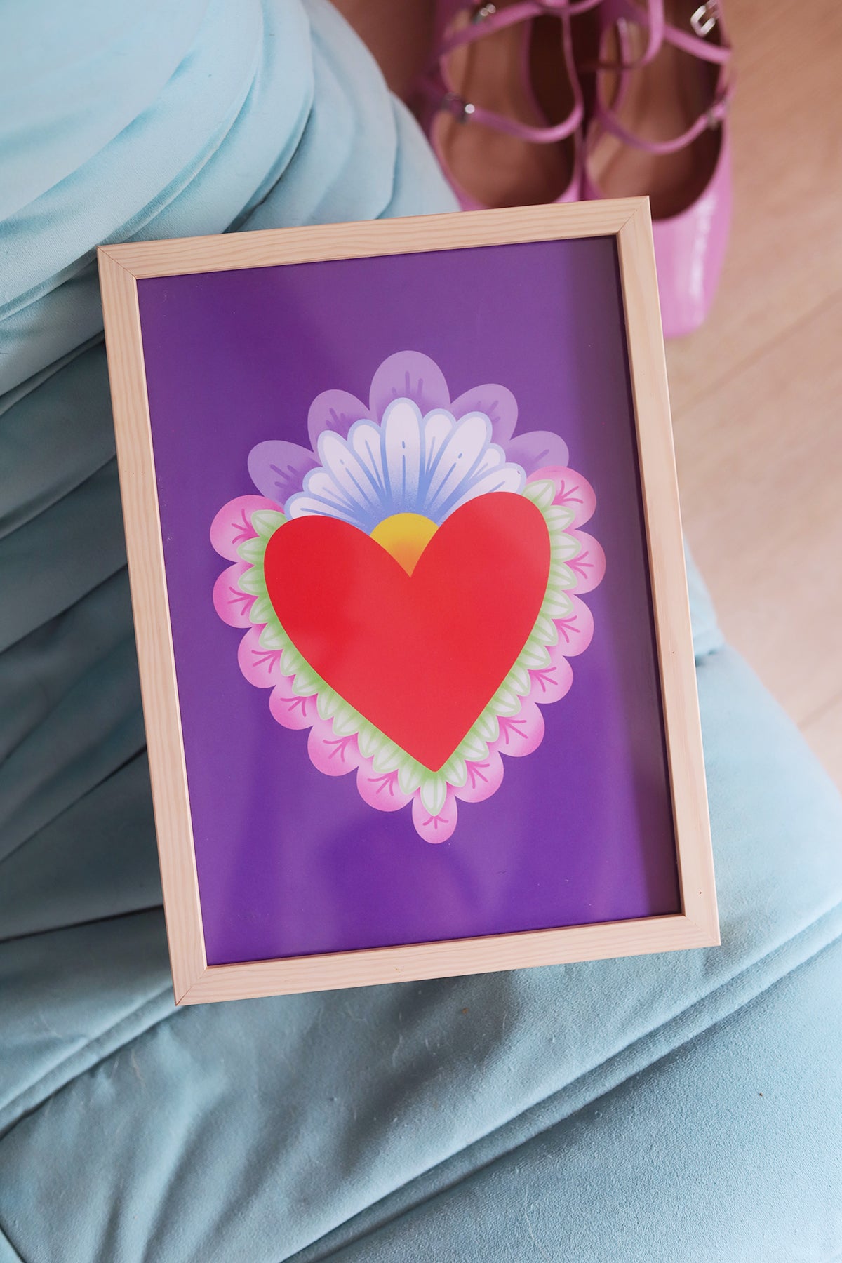 Affiche Ex-voto Marguerite – Illustration Poulette Magique