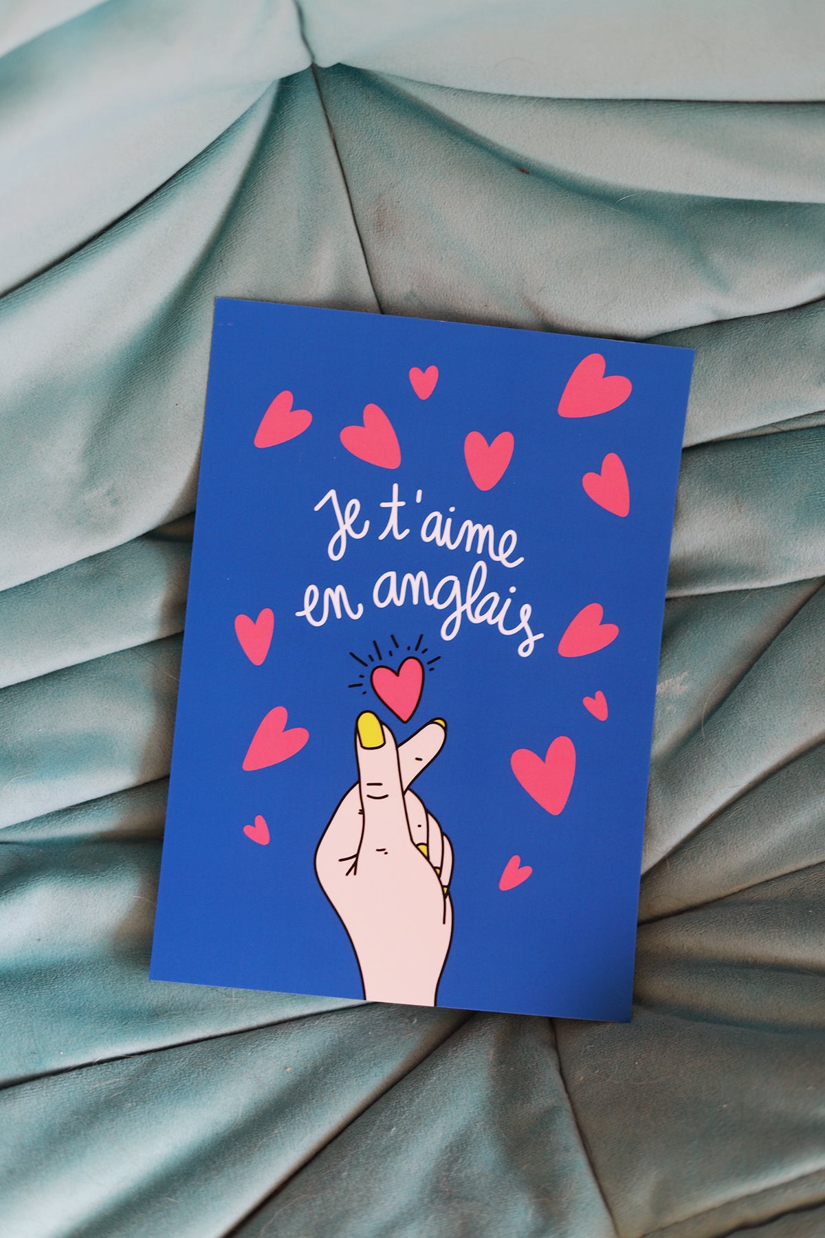Affiche A5 "Je t'aime en anglais"