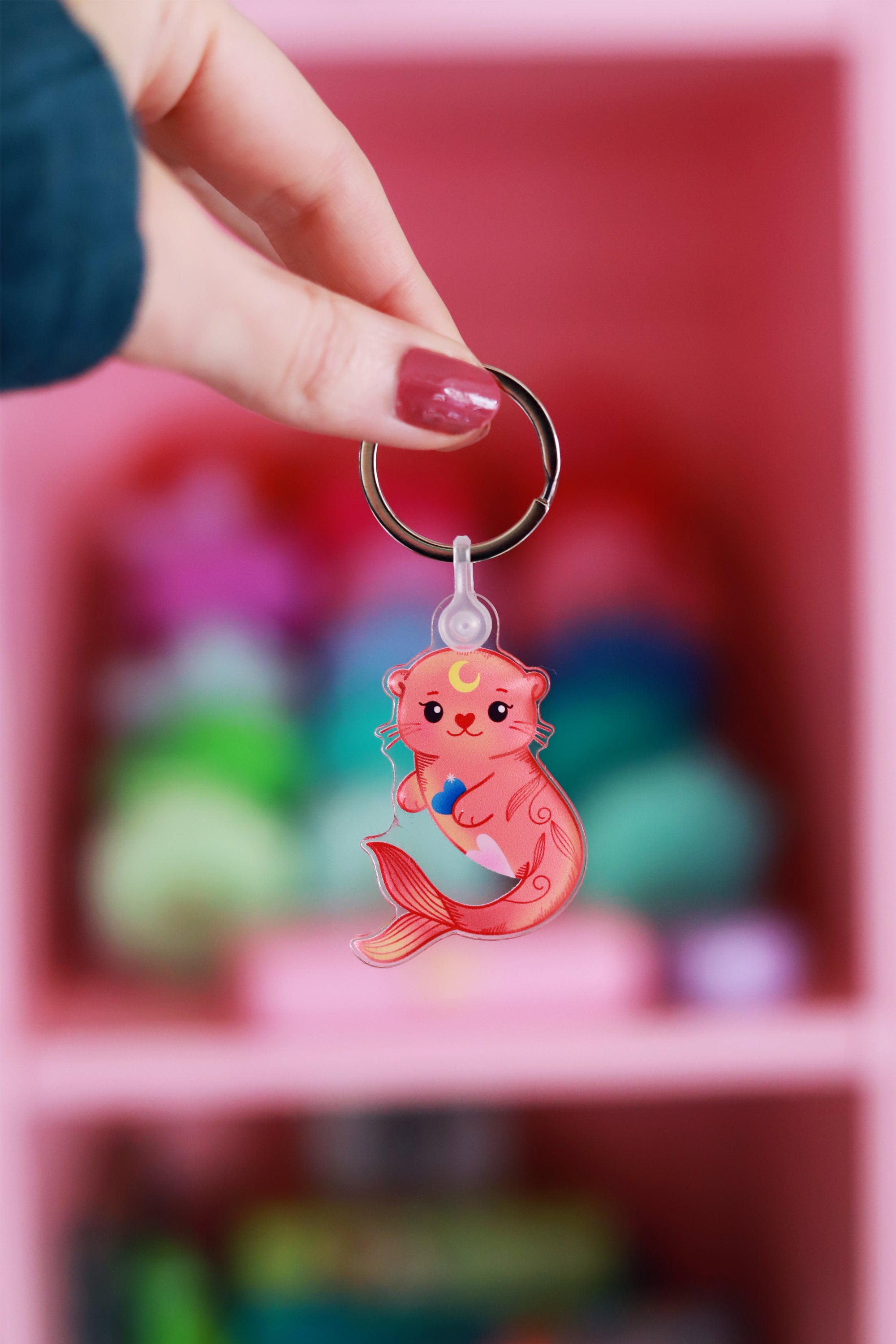 Porte-clés loutre sirène