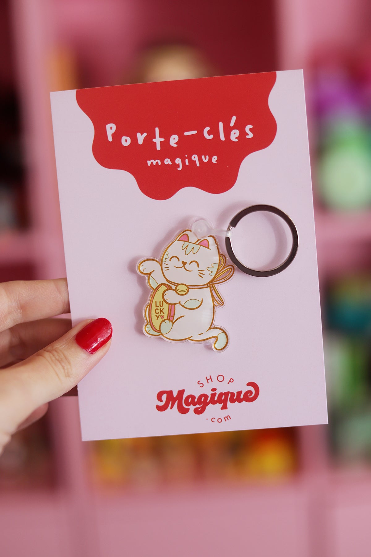 Porte-clés magique – Maneki Neko