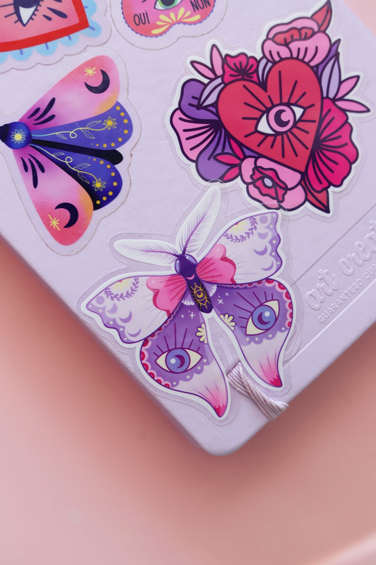 Sticker transparent papillon