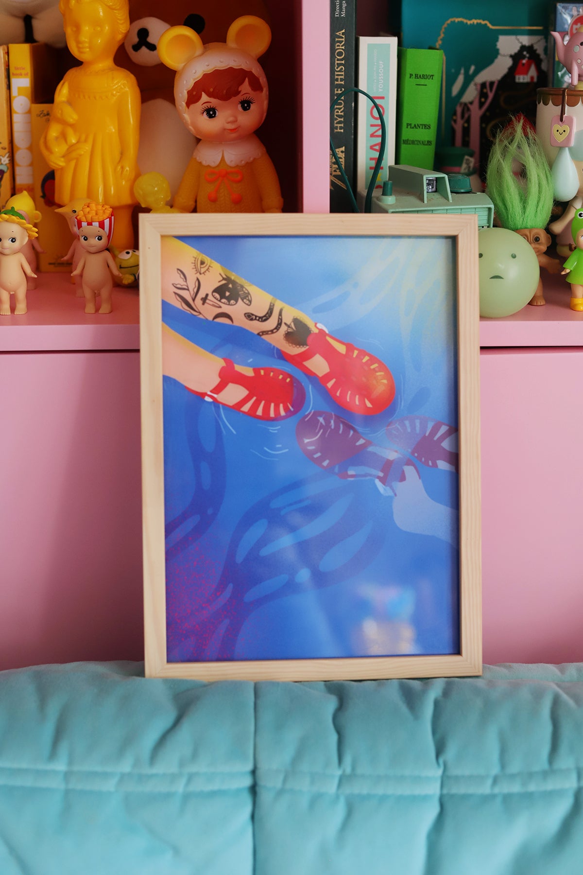 Affiche Summer Mood – Illustration estivale par Poulette Magique