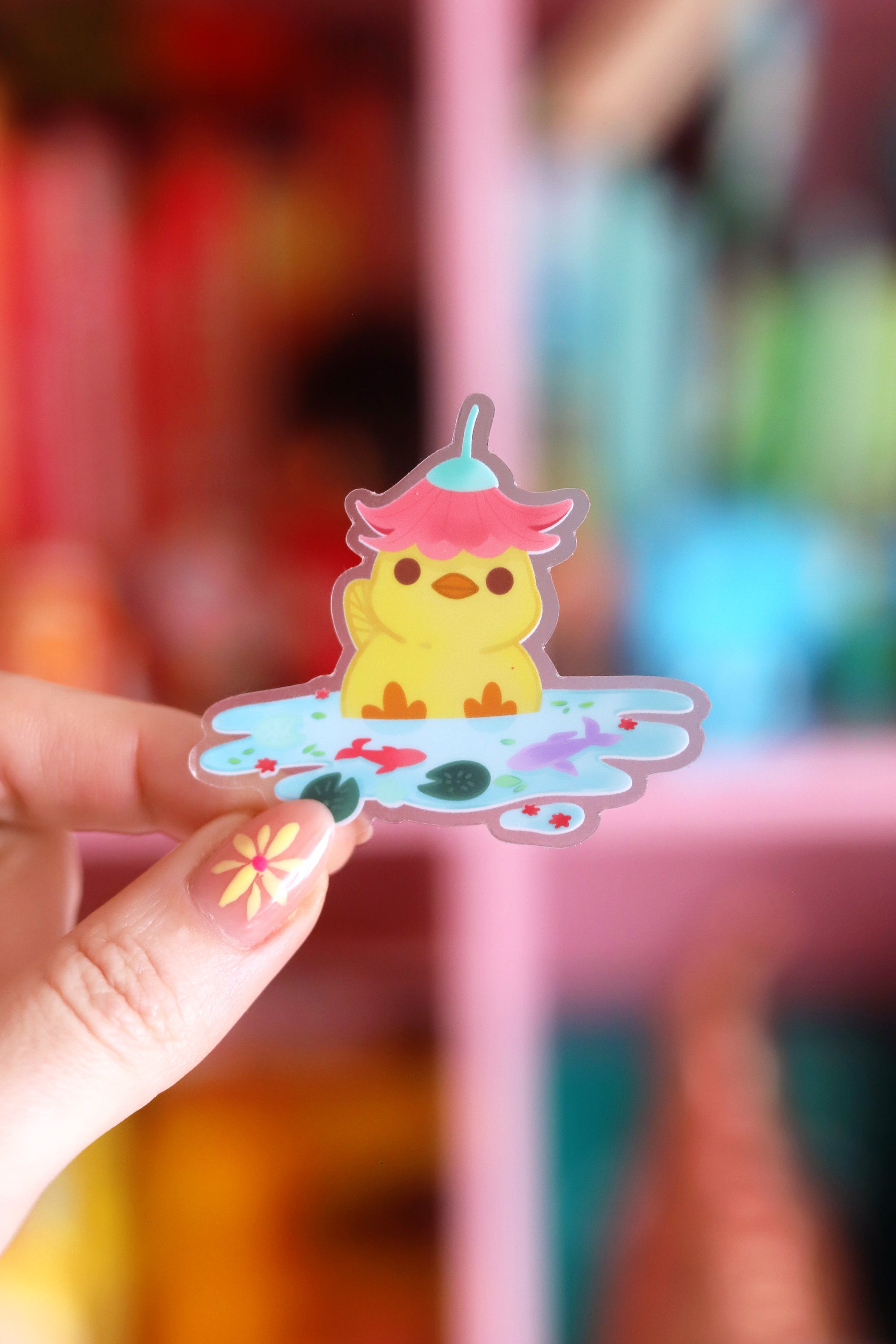 Stickers poussin magique