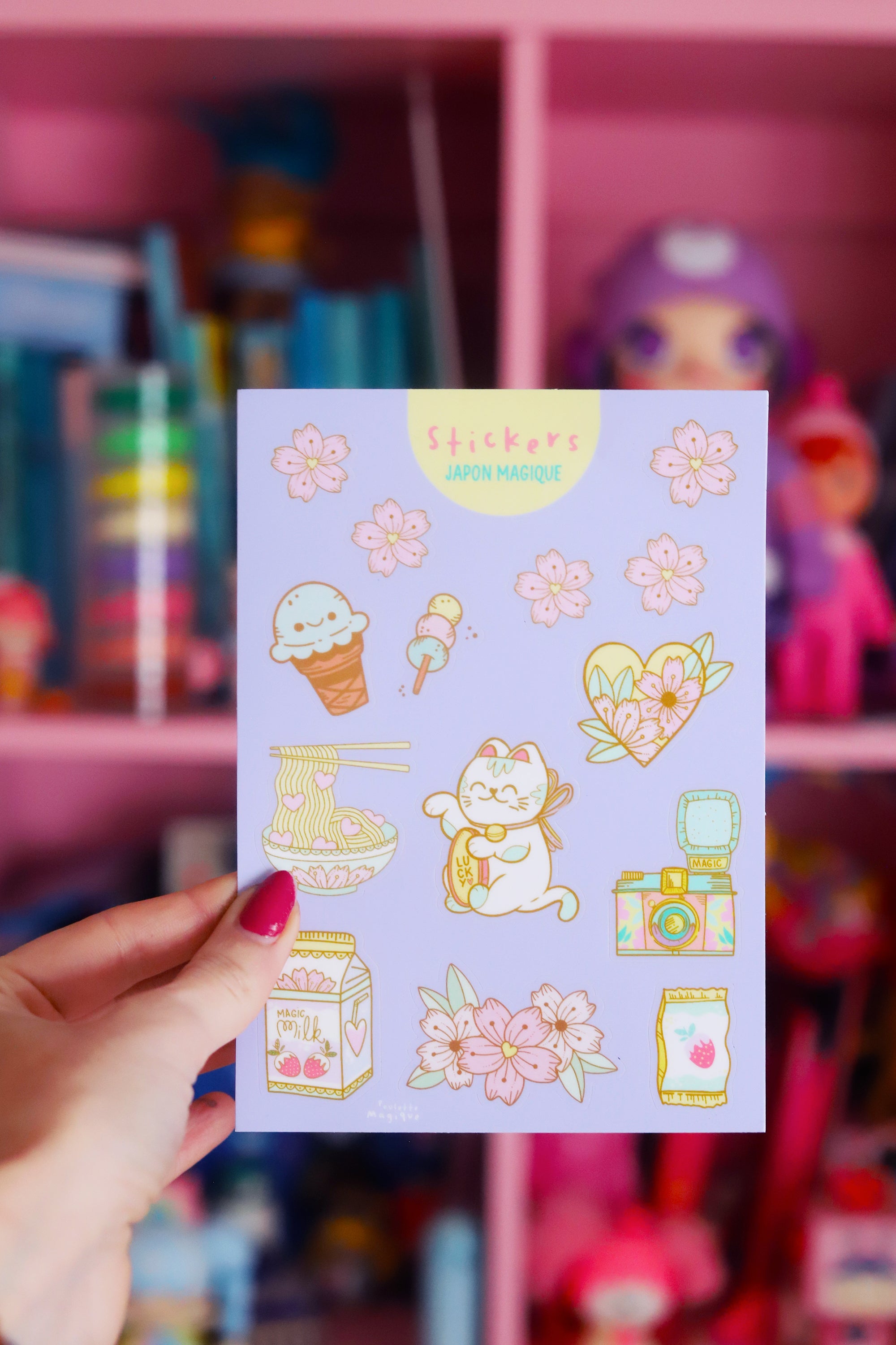 Planche de stickers Japon Magique