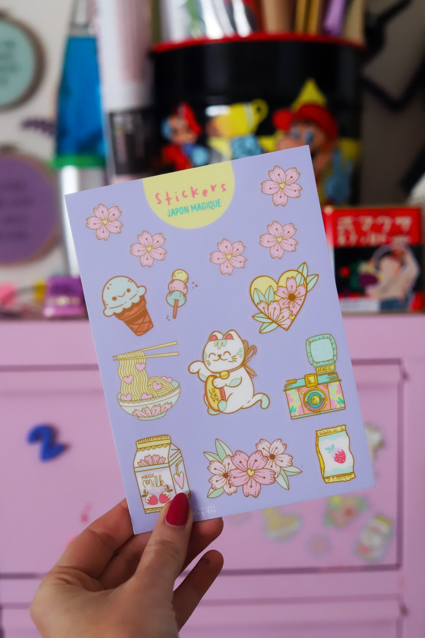Planche de stickers Japon Magique