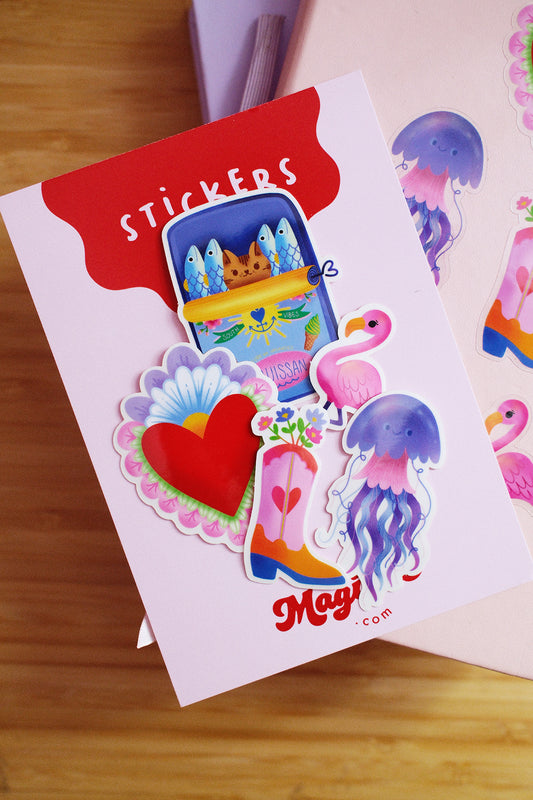 Kit de stickers "MAGIC SUMMER" journaling