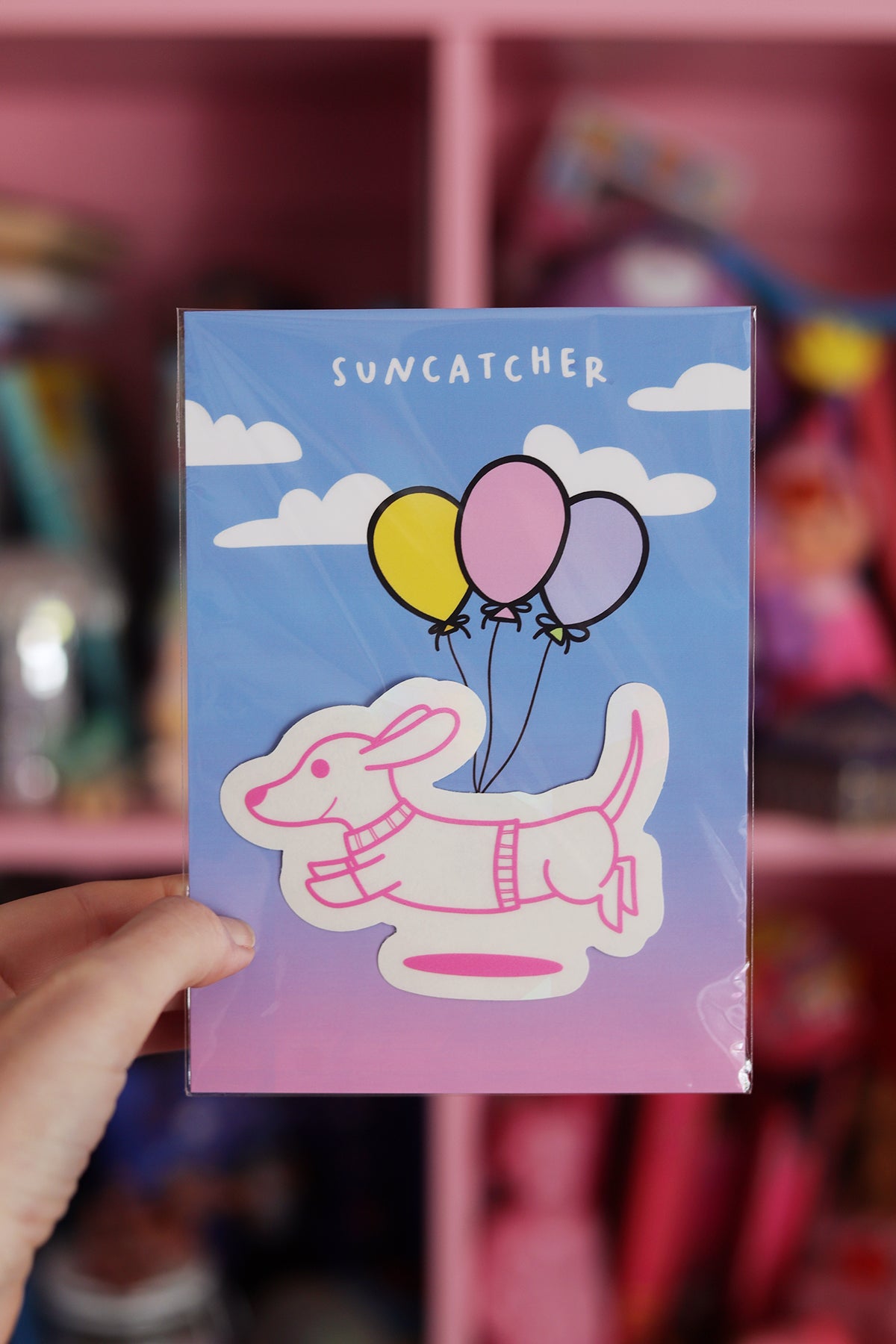 Sticker Suncatcher "Teckel" – Créateur d'arc-en-ciel