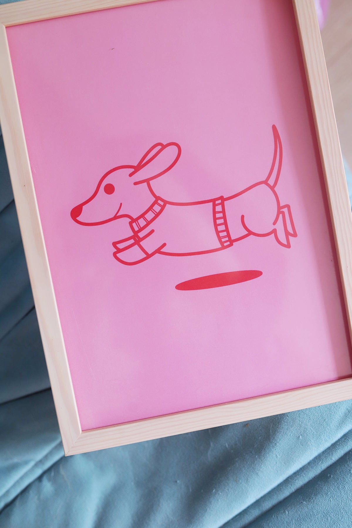 Affiche Teckel – Illustration pop et kawaii par Poulette MagiqueAffiche Teckel – Illustration pop et kawaii par Poulette Magique