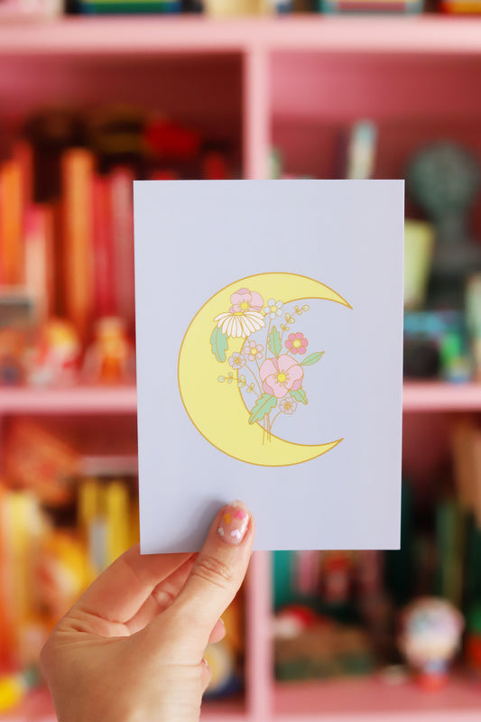 Carte postale flower moon