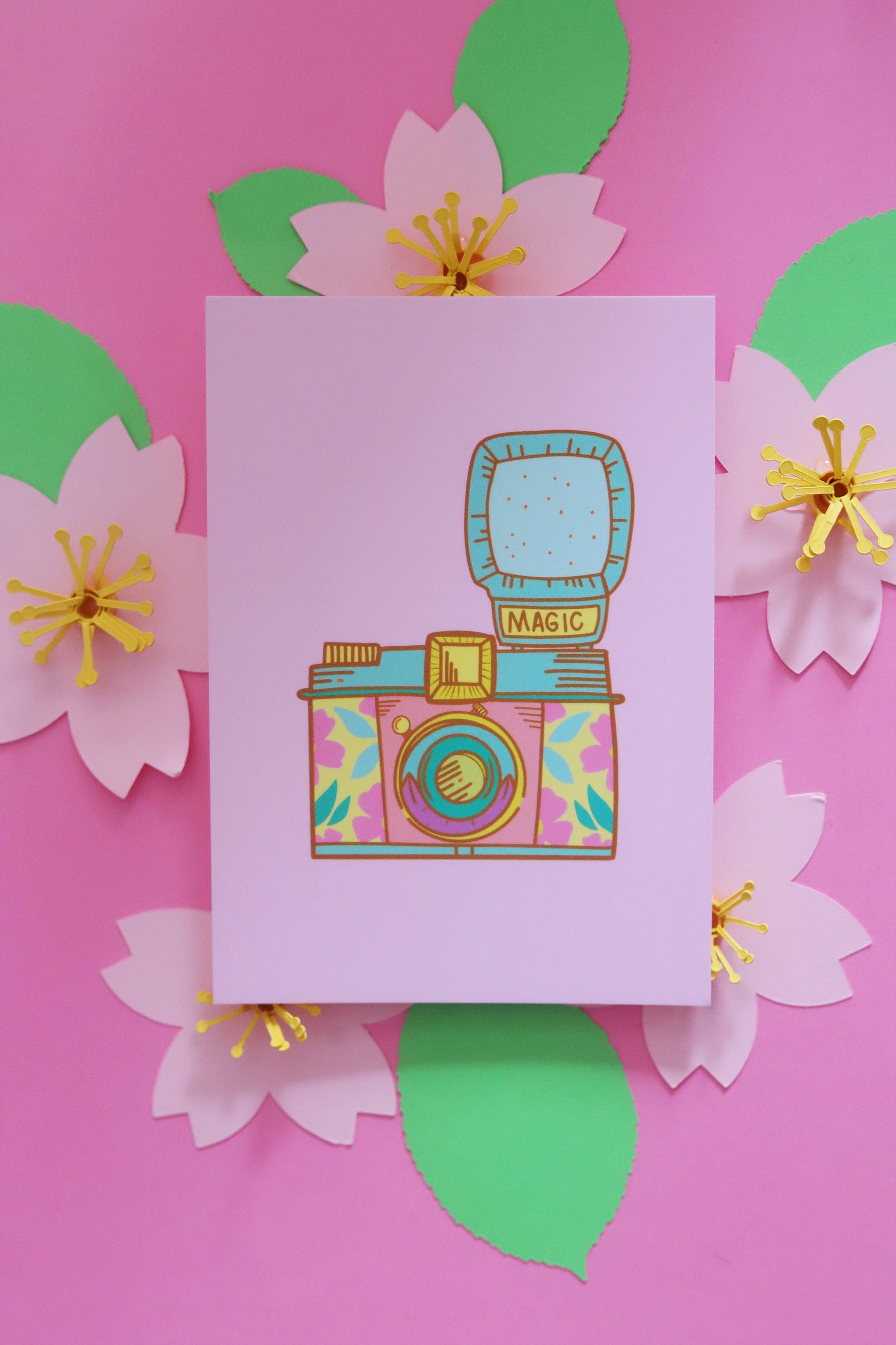 Carte postale appareil photo - Shop Magique