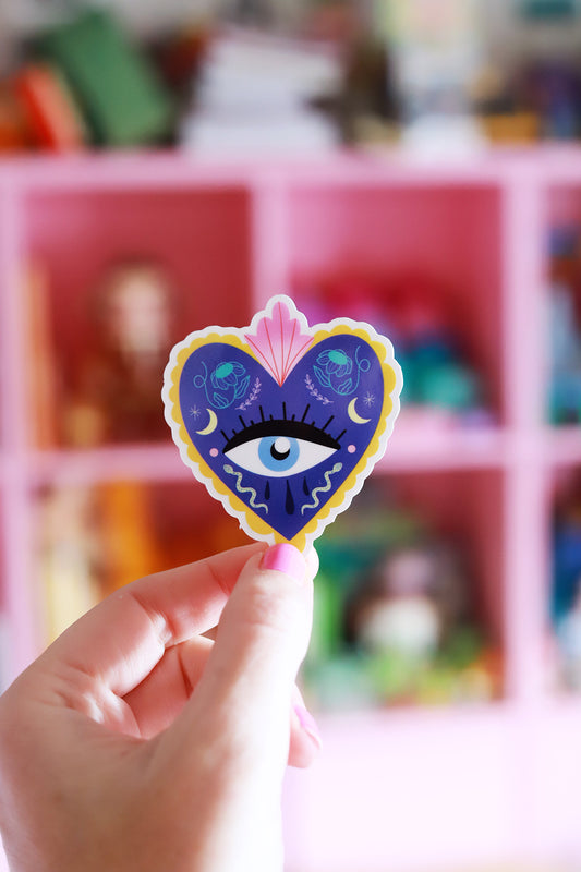 Sticker Transparent – Ex-Voto Mystique Bleu