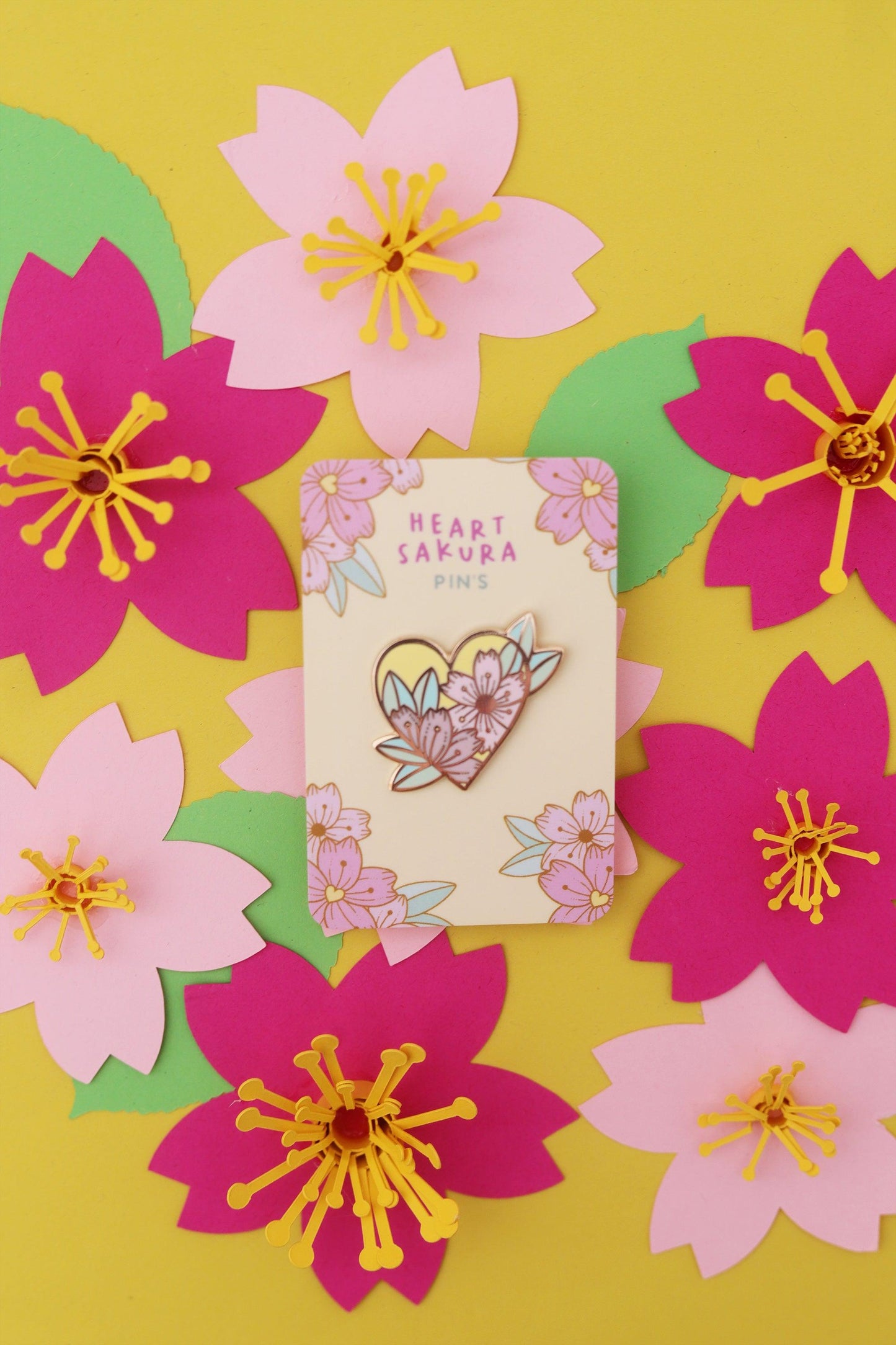 Pin's Heart Sakura - Shop Magique