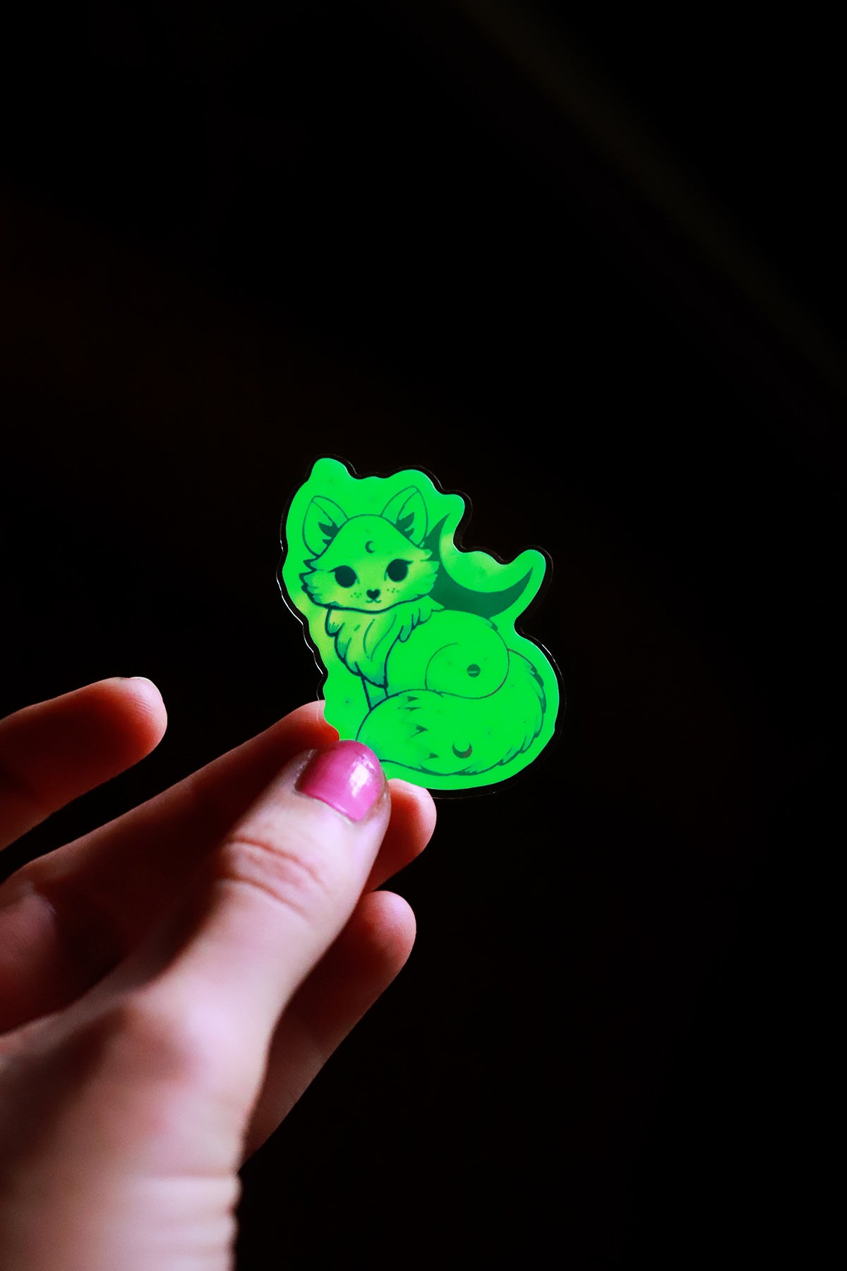 Sticker Renard astral- phosphorescent