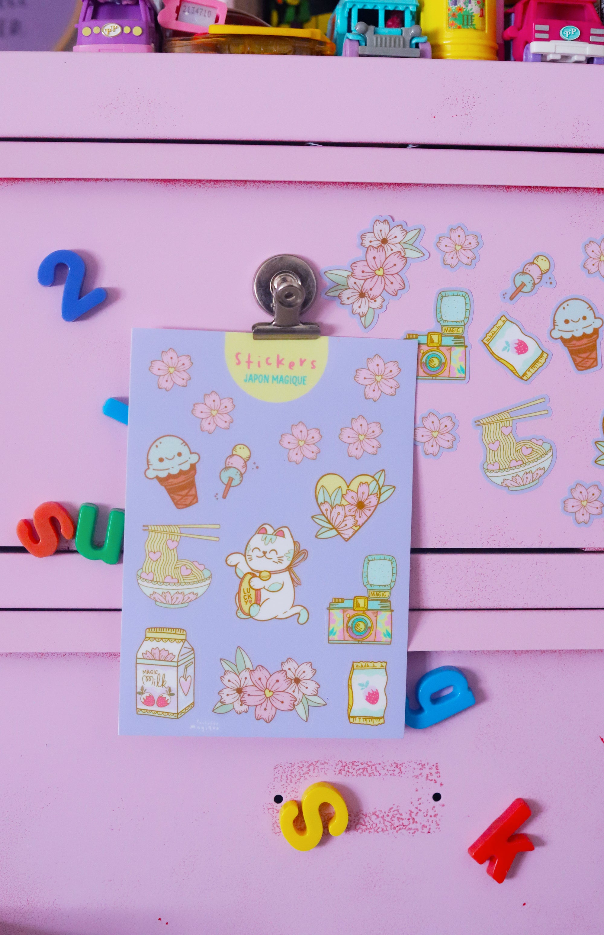 Planche de stickers Japon Magique